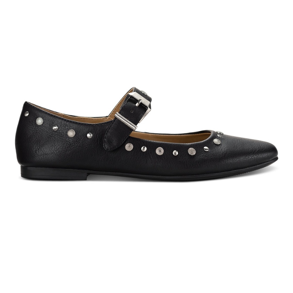 Sun + Stone studded mary jane flats